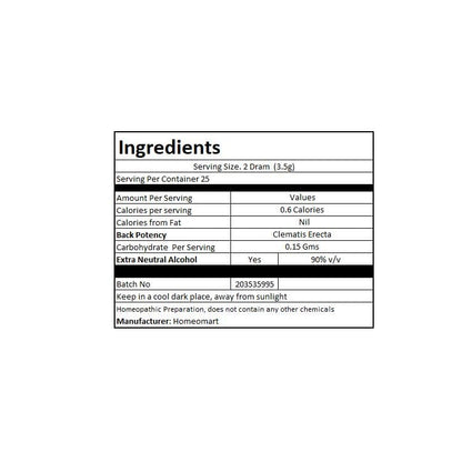 Clematis Erecta Homeopathy Pellets 30C Potency – Pack of 3 | HomeoMart