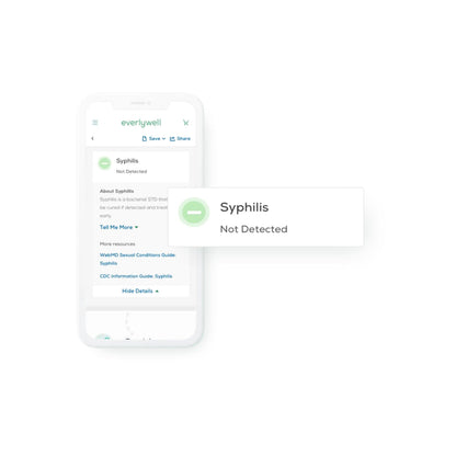 Everlywell Syphilis Test - At-Home Kit | CLIA-Certified Labs | 18+