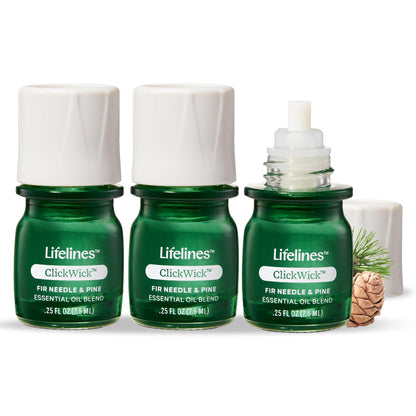 ClickWick Walk in the Woods 3-Pack for Lifelines Diffusers – Essential Oil Blends