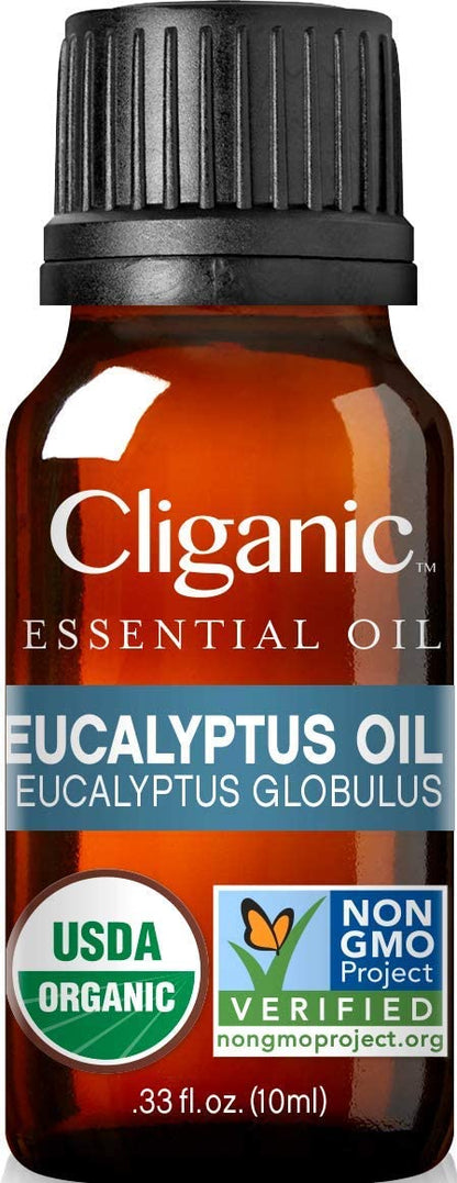 Cliganic USDA Organic Eucalyptus Essential Oil – 100% Pure