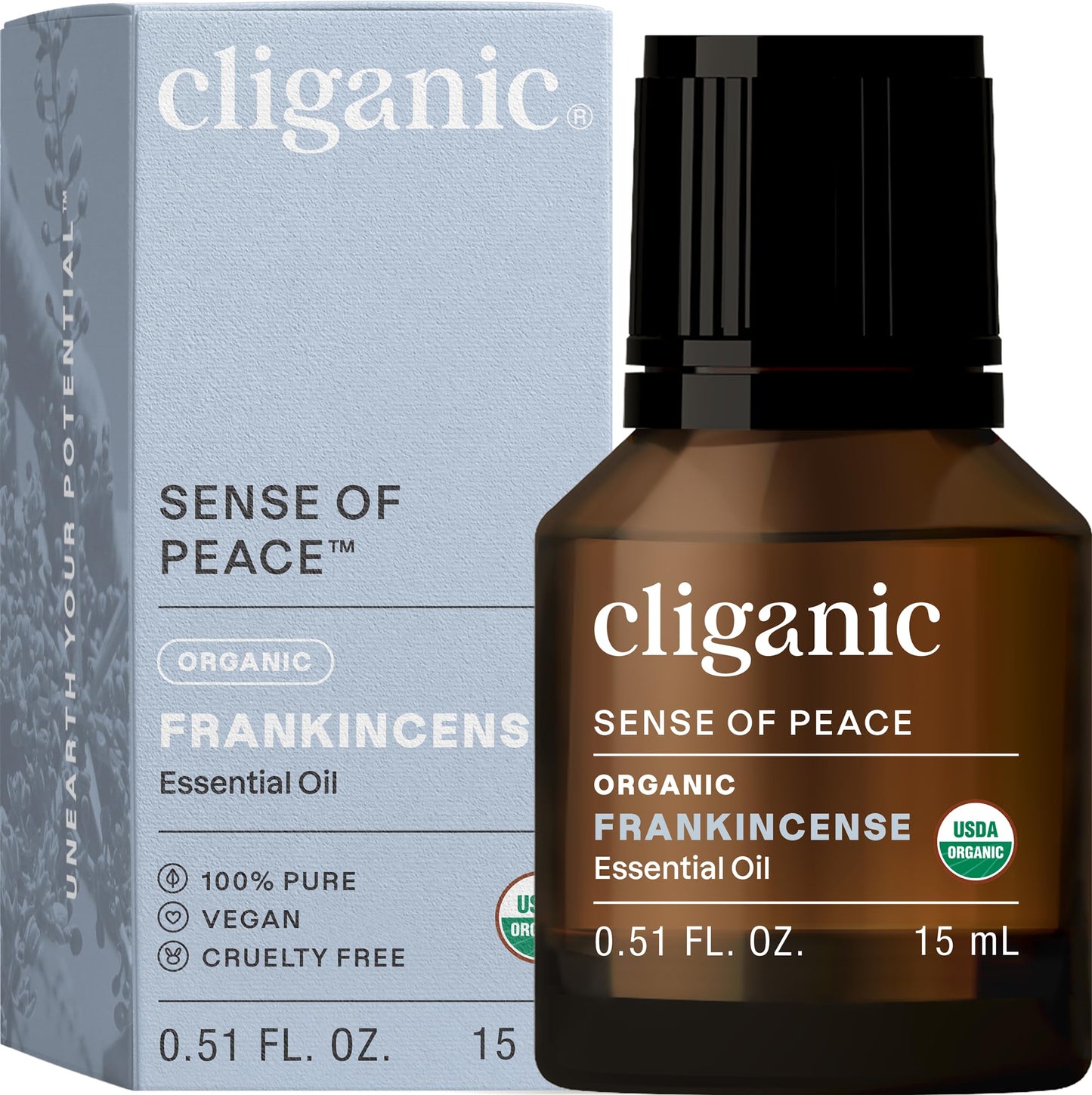 Cliganic Organic Frankincense Essential Oil – 100% Pure & Undiluted