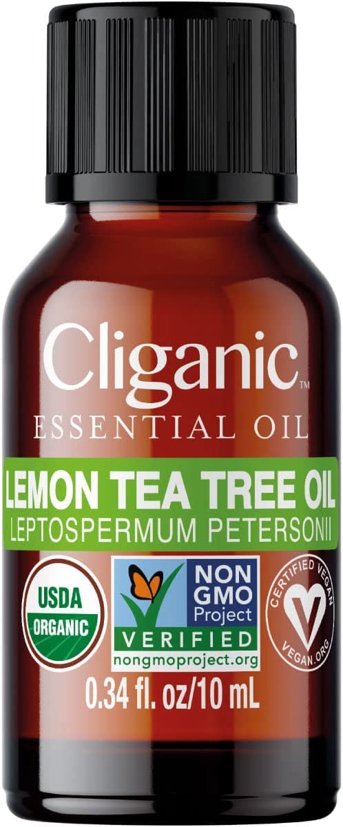 Cliganic Organic Lemon Tea Tree Essential Oil – 100% Pure, Non-GMO Verified
