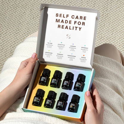 Cliganic Organic Aromatherapy Essential Oils Gift Set (Top 8 Iconics) – 100% Pure