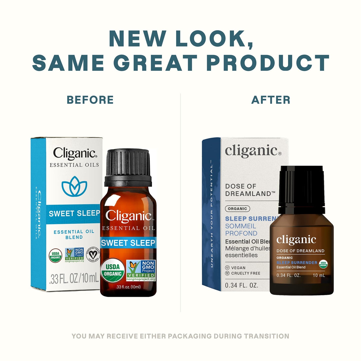 Cliganic Organic Essential Oil Sleep Surrender Blend – Dose of Dreamland (Packaging May Vary)