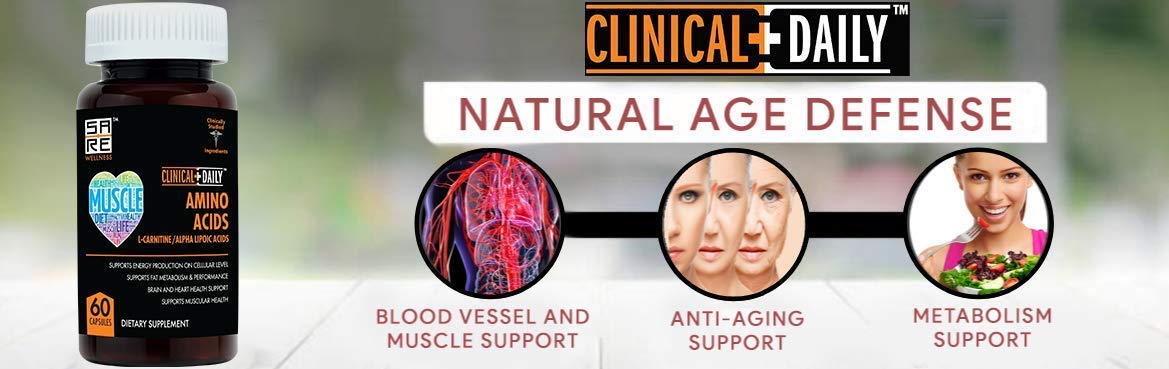 CLINICAL DAILY Acetyl L-Carnitine & Alpha Lipoic Acid Complex - ALCAR ALA - 60 Capsules