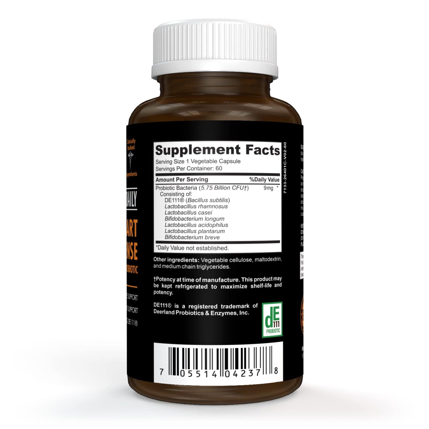 Clinical Daily Smart Defense Mega Spore Probiotic – Bacillus Subtilis & Lactobacillus plantarum | 60 Vegan Capsules
