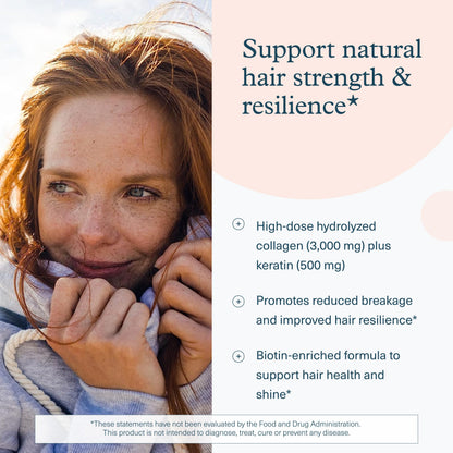 Hair Collagen Plus | Hydrolyzed Collagen for Stronger Hair