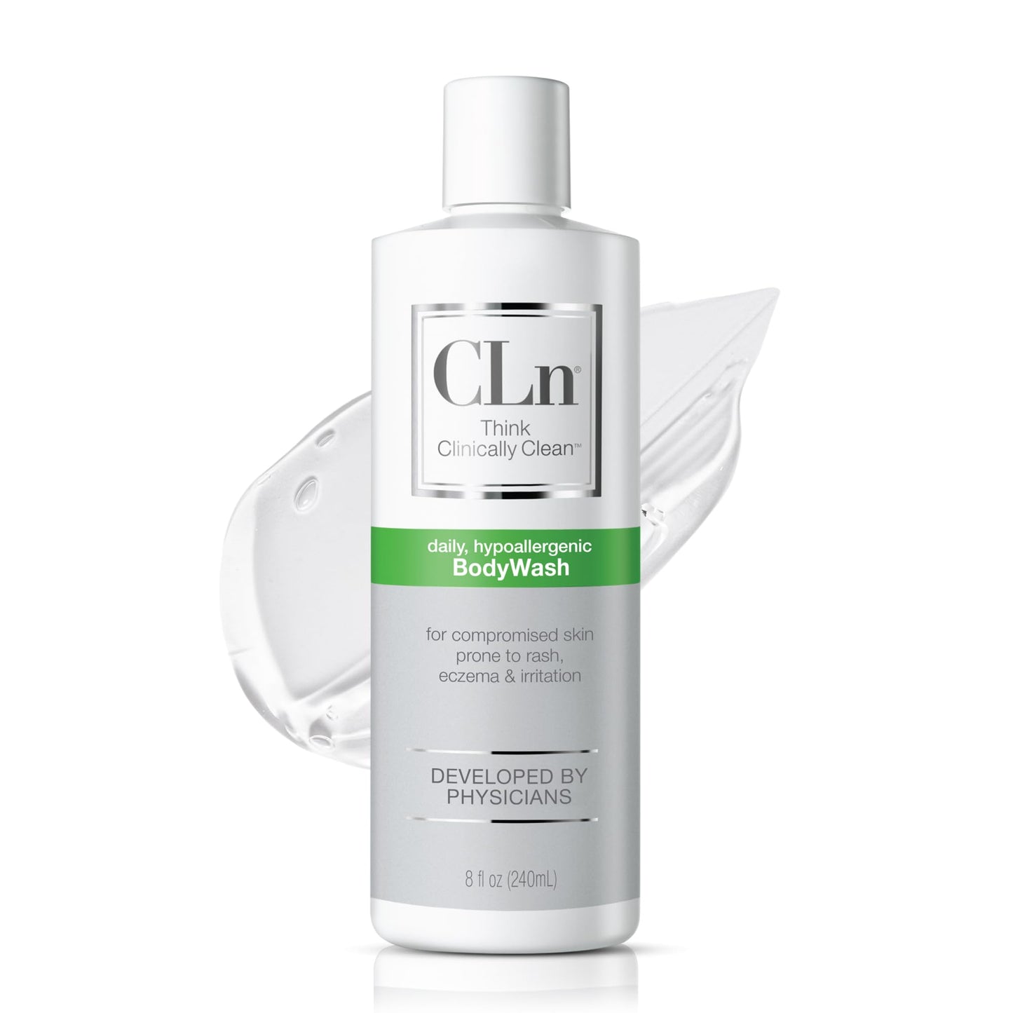 CLn BodyWash – Non-Drying, Fragrance-Free Cleanser for Compromised Skin (8 fl oz) | Eczema & HS Friendly