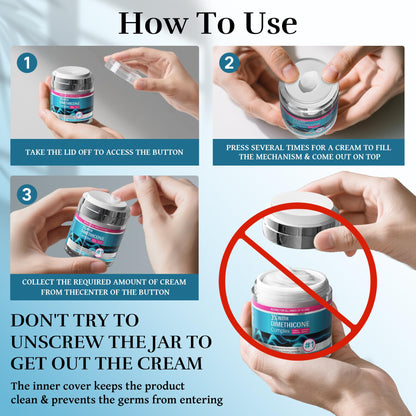 CLNABFR Advanced Scar Cream - Silicone Scar Treatment for Postoperative, Burns & Acne Scars, 1.76 oz