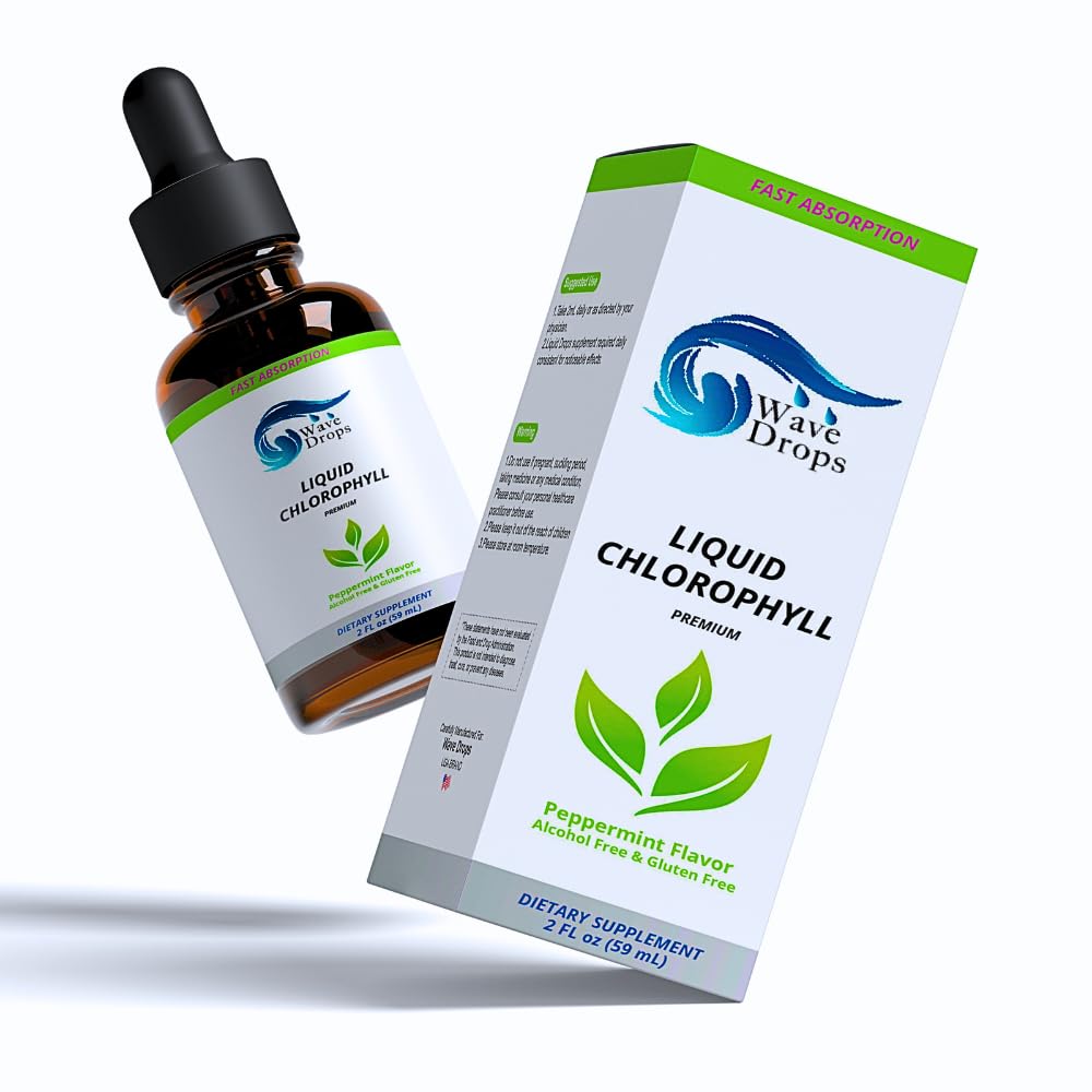 Clorophyll Liquid Drops – Fast Absorbing Chlorophyll for Energy & Immune Support (2 fl oz)