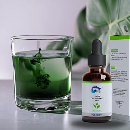 Clorophyll Liquid Drops – Fast Absorbing Chlorophyll for Energy & Immune Support (2 fl oz)