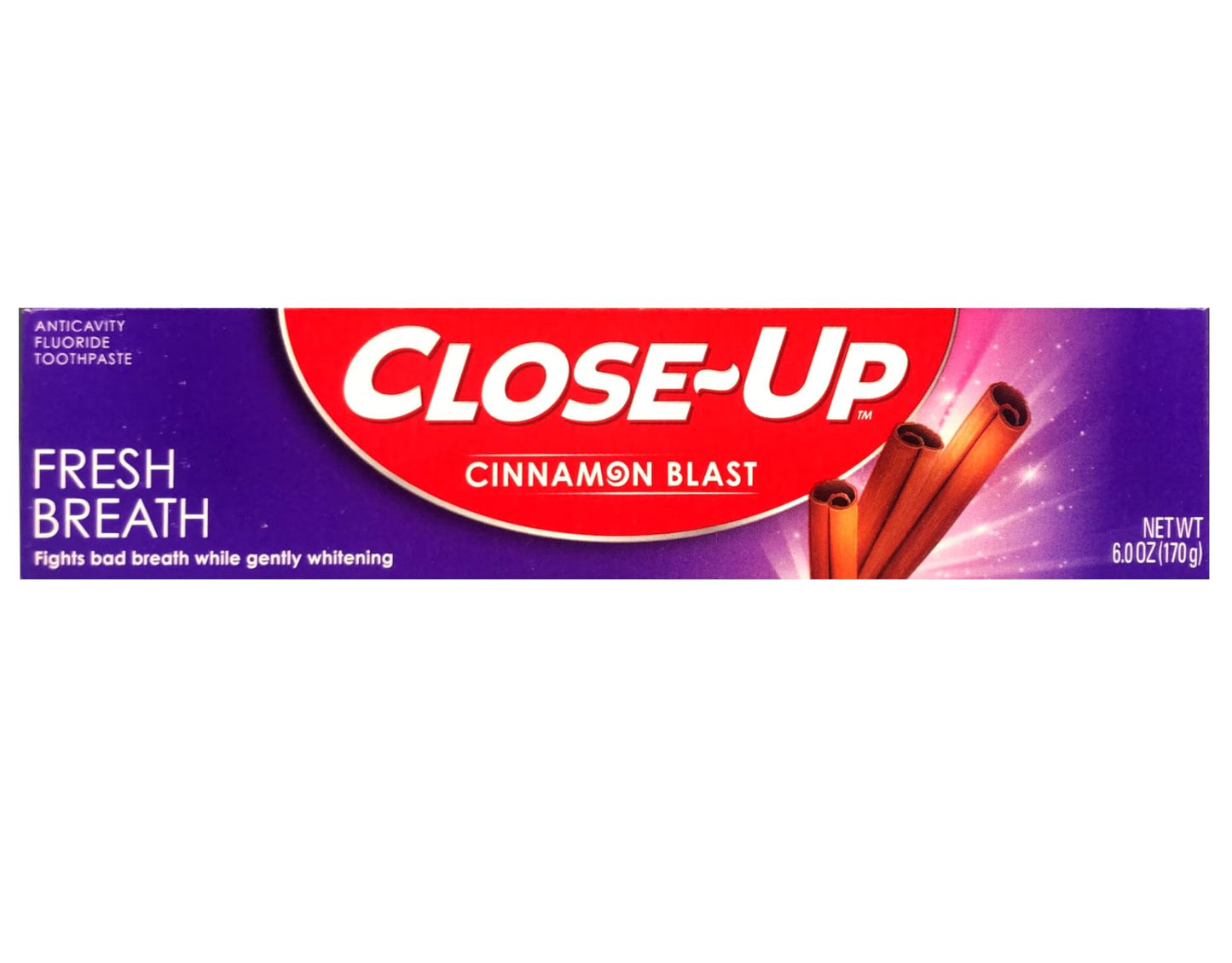 Close-Up Cinnamon Anticavity Fluoride Toothpaste 6 Ounce Pack of 2