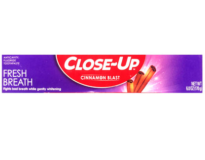 Close-Up Cinnamon Toothpaste – Anticavity Fluoride, 6 oz (Pack of 6)