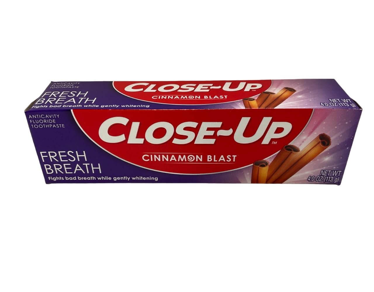 Close-Up Fluoride Toothpaste Red Gel 4 oz (Pack of 3) - Fresh Breath