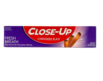 Close-Up Toothpaste - Red Gel Cinnamon, Anticavity Fluoride, 6 Oz (Pack of 4)