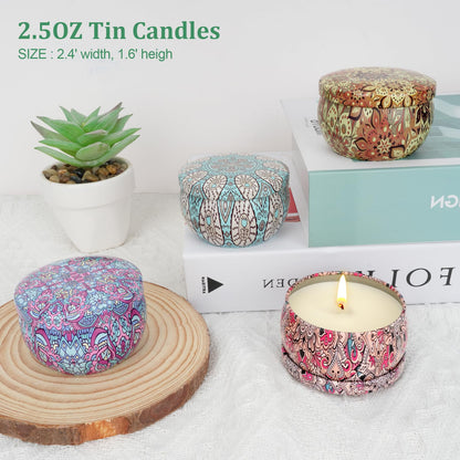 Scented Candles Gifts for Women 4 Pack – Aromatherapy Soy Wax, Up to 90 Hours