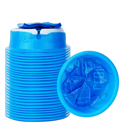 CLOUDBERG 24 Pack Blue Emesis Bags – Disposable Nausea Bags for Travel