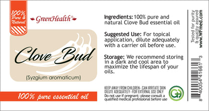 Clove Bud Essential Oil – 8 oz Aluminum Bottle | Pure & Natural | GreenHealth
