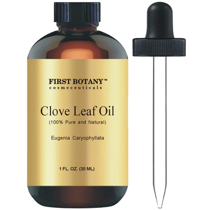 100% Pure Clove Leaf Essential Oil - 1 fl oz | Therapeutic Grade Clove Oil