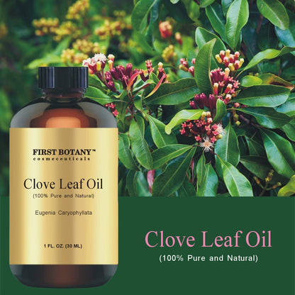 100% Pure Clove Leaf Essential Oil - 1 fl oz | Therapeutic Grade Clove Oil