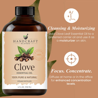 Handcraft Blends Clove Essential Oil – 4 oz – 100% Pure & Natural