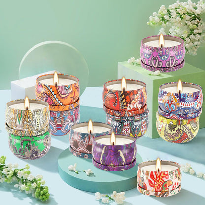 CLTNIKET 36-Pack Scented Candles Gift Set | Soy Wax Travel Tin 2.5 oz