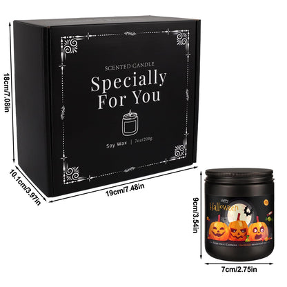 CLTNIKET Halloween Scented Candle Set - 4-Pack 7oz Soy Candles