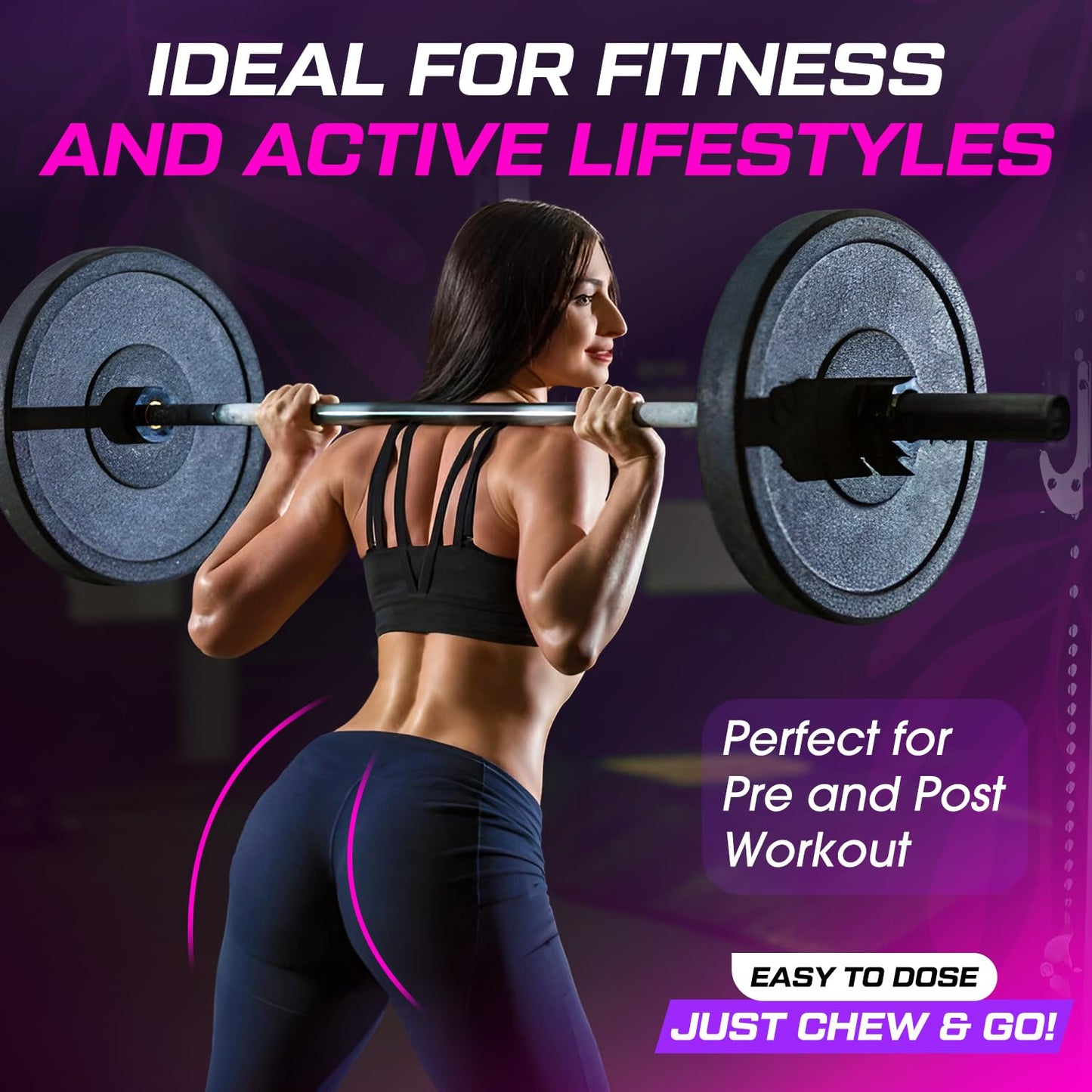 CNFHDI Creatine Monohydrate Gummies 6000MG – Women’s Pre-Workout