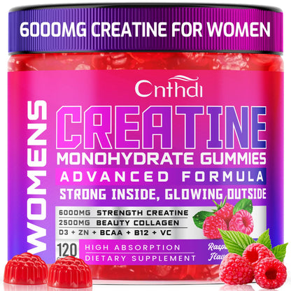 CNFHDI Creatine Monohydrate Gummies 6000MG – Women’s Pre-Workout