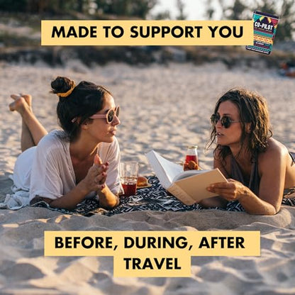 Co-Pilot Travel Brand 2 Pack - Jet Lag Prevention, Ashwagandha, Rhodiola, D3+ for Immune Support | Vegan 120 Count