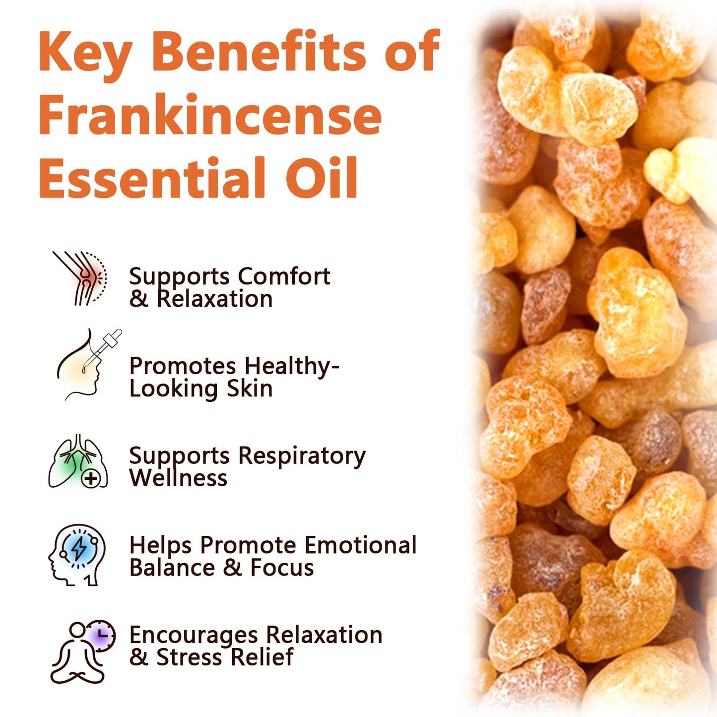 Pure Frankincense Essential Oil 60ml | 100% Natural Therapeutic Grade for Skin & Aromatherapy