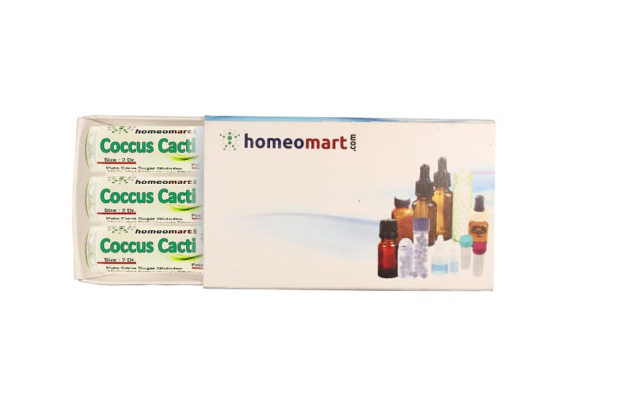 homeomart.com Coccus Cactis Homeopathy Pellets 200C Potency - Pack of 3