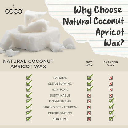 COCO by Stone 6.5oz Candle – Coconut Apricot Wax, Black Currant, Clean Burn, Hand-Poured, Vegan & Cruelty-Free