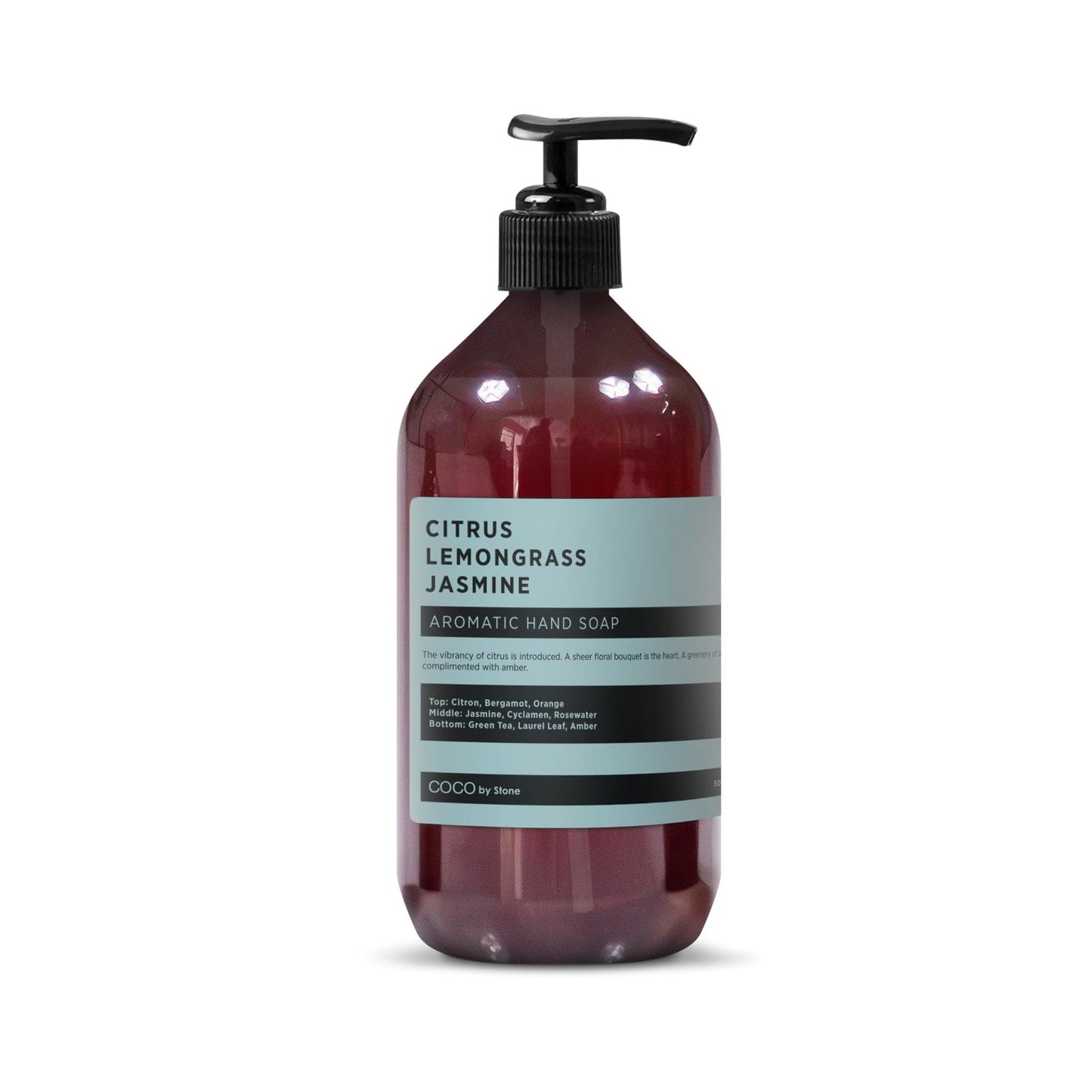 COCO by Stone 16oz Hand Soap – Citrus, Lemongrass & Jasmine Inspired by The W Hotel | Bright Castile Cleanser