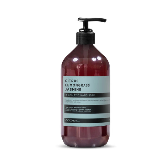 COCO by Stone 16oz Hand Soap – Citrus, Lemongrass & Jasmine Inspired by The W Hotel | Bright Castile Cleanser