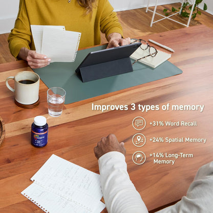 CocoaVia Memory+ Brain Supplement, 90 Day, 750 mg Cocoa Flavanols, Memory & Brain Booster, Vegan, Plant Based, Gluten Free, 270 Capsules