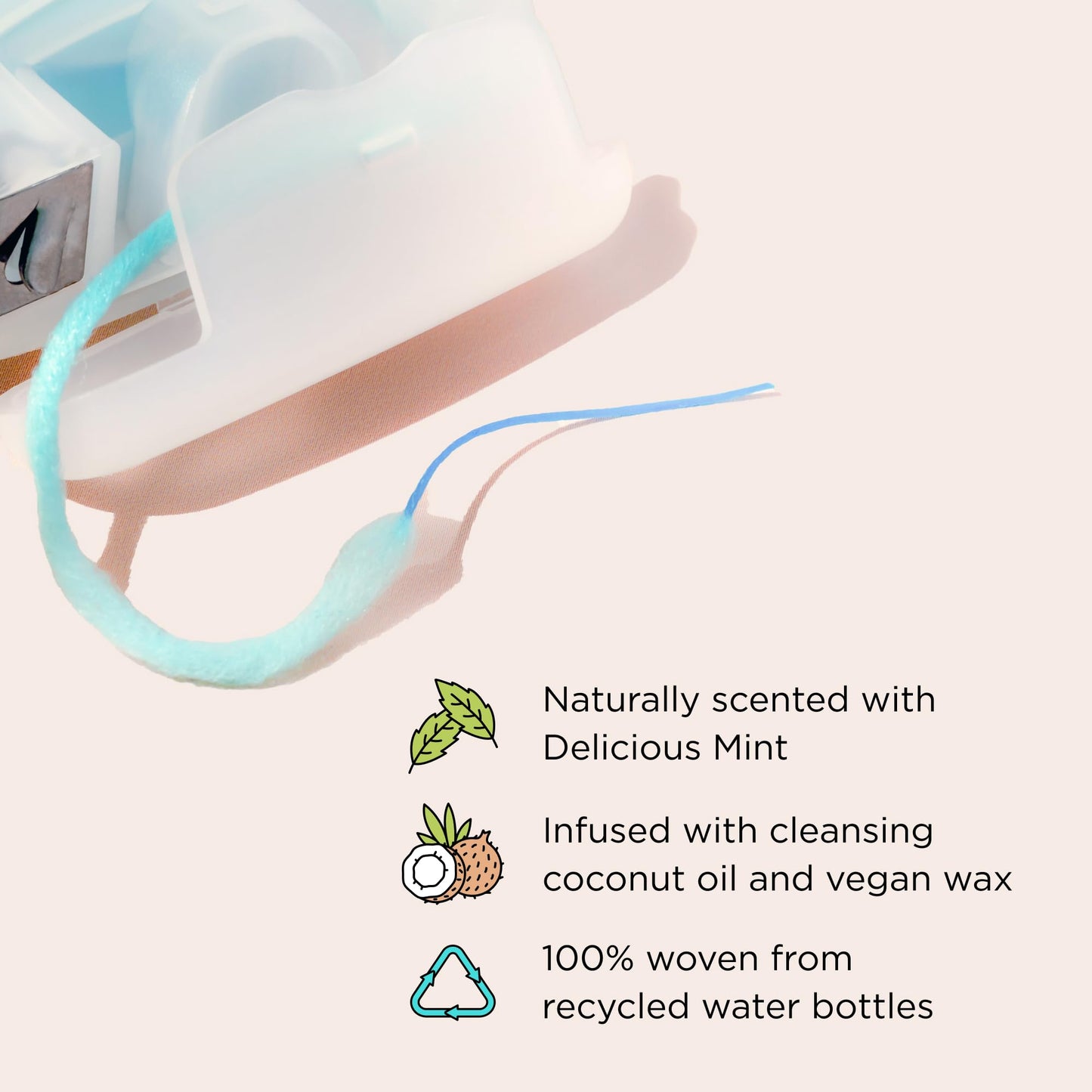 Cocofloss CocoPlush Threaders – Dental Floss for Implants, Bridges & Braces