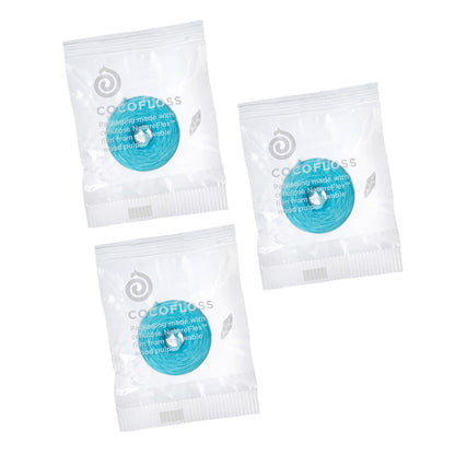 Cocofloss Woven Dental Floss – Mint Refills Set (33 yd), Dentist-Designed, Vegan