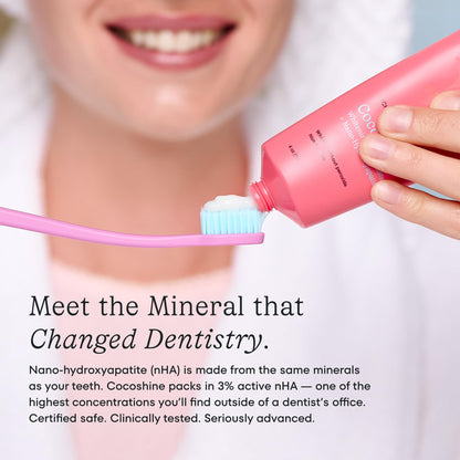 Cocoshine Whitening Toothpaste | 3% nHA, Delightful Mint, Vegan