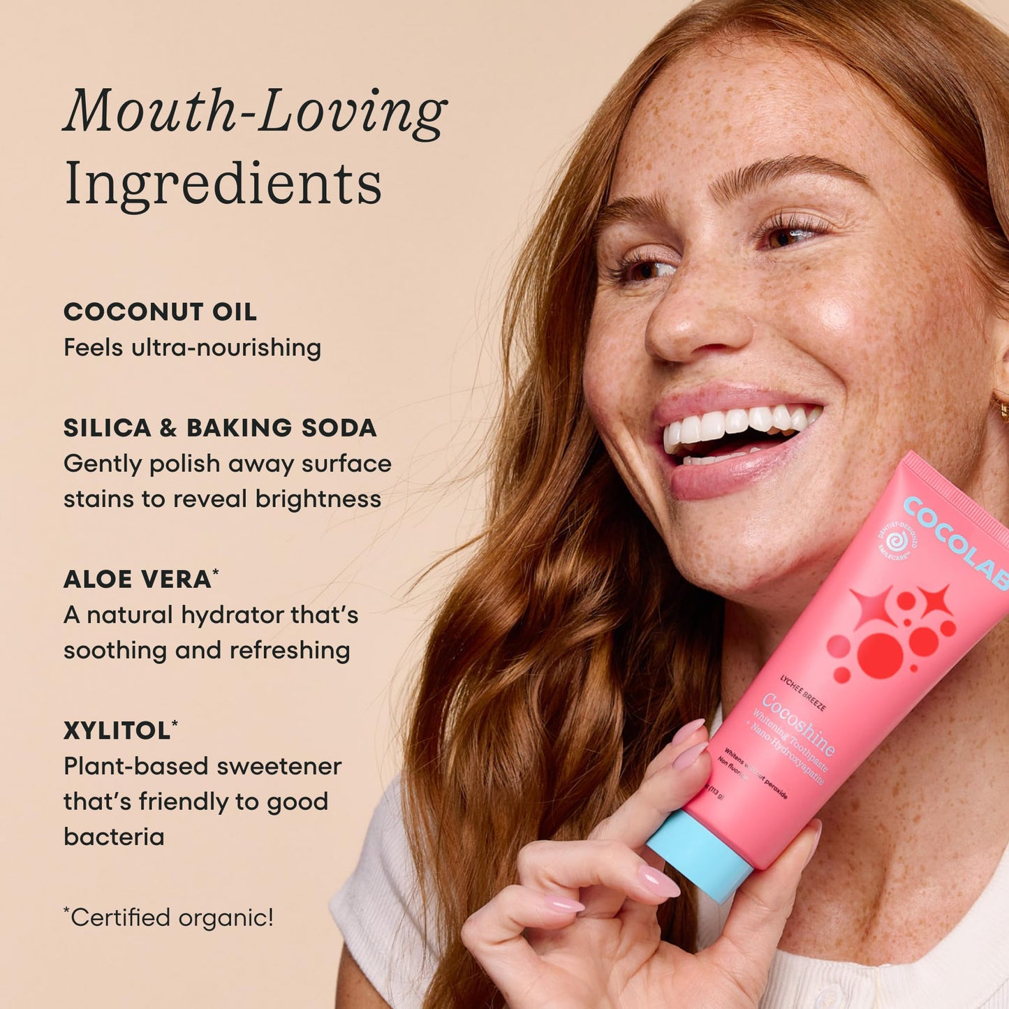 Cocoshine Whitening Toothpaste | 3% nHA, Delightful Mint, Vegan