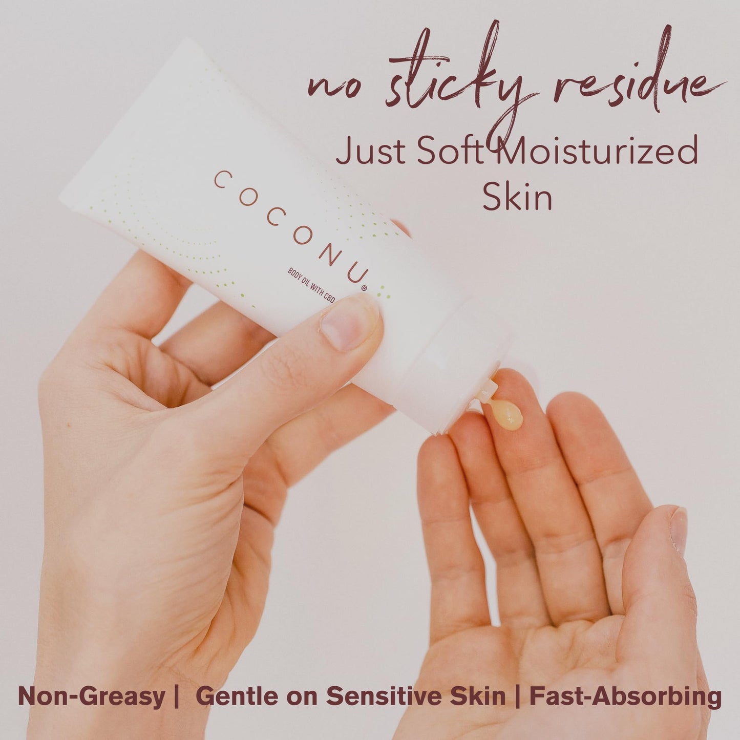 Coconu Hemp Infused Moisturizing Oil | Organic Coconut Oil | Fragrance-Free | 3 oz