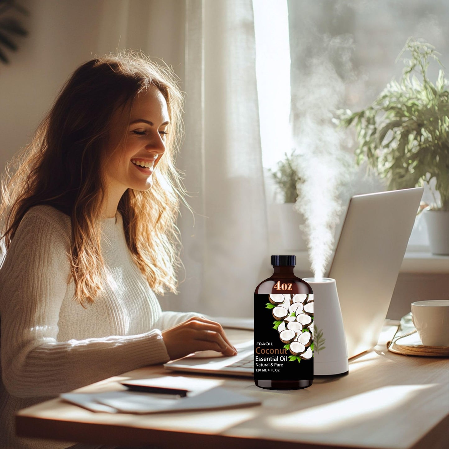 Coconut Essential Oil 4oz (120 ml) - Diffuser, DIY Crafts & Gifts | FRAOIL
