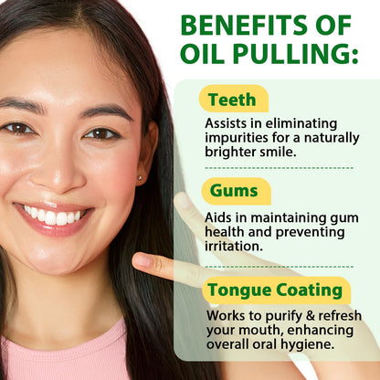 Coconut Mint Oil Pulling Mouthwash – 2-Pack, Natural & Alcohol-Free