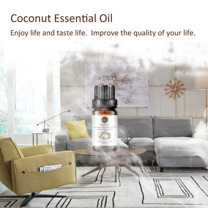 3 Pack Coconut Essential Oil - Pure Undiluted Coconut Oil 3x10ml