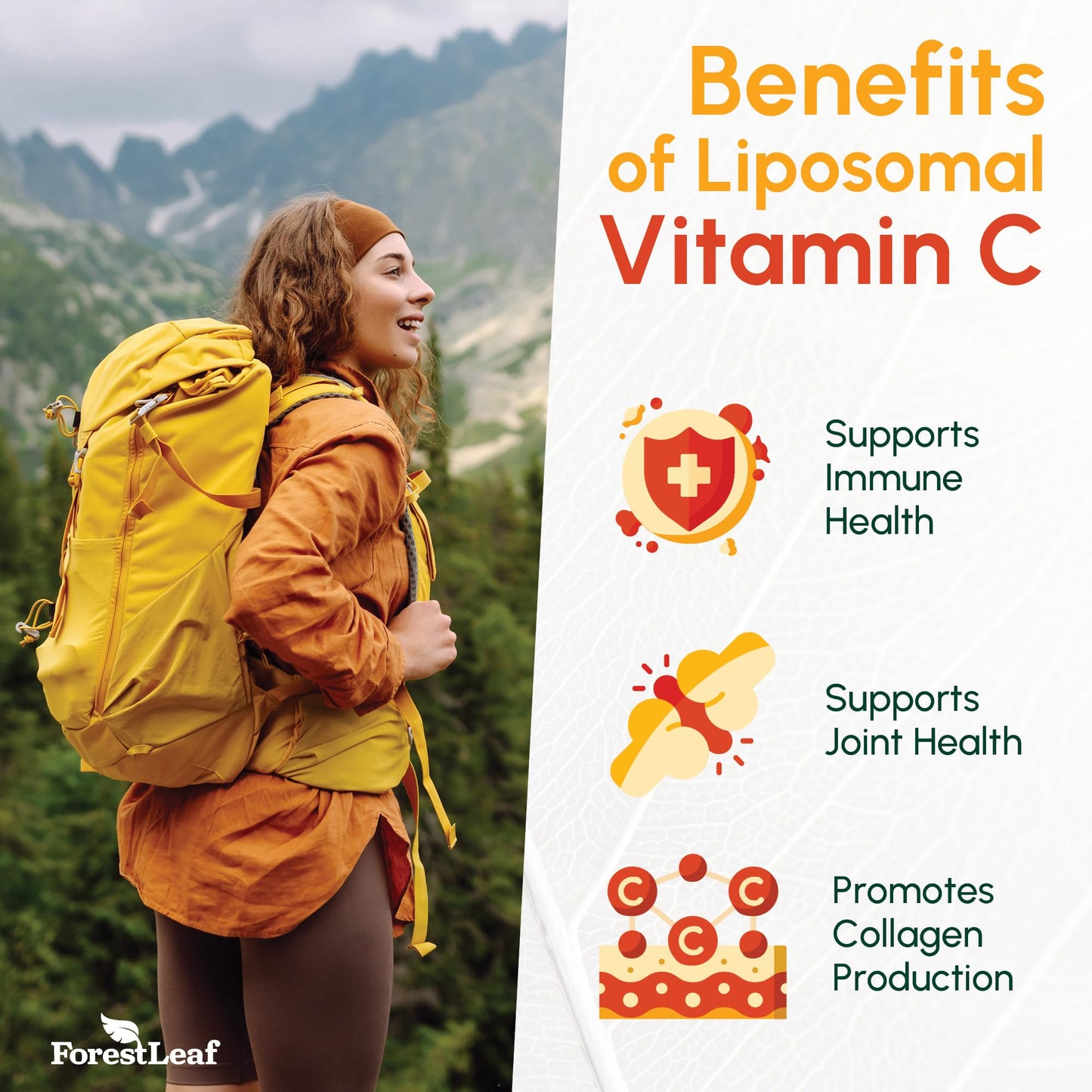 ForestLeaf Liposomal Vitamin C 1000mg Capsules | High-Dose Liposomal Vitamin C