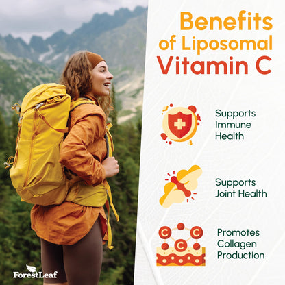 ForestLeaf Liposomal Vitamin C 1000mg Capsules | High-Dose Liposomal Vitamin C