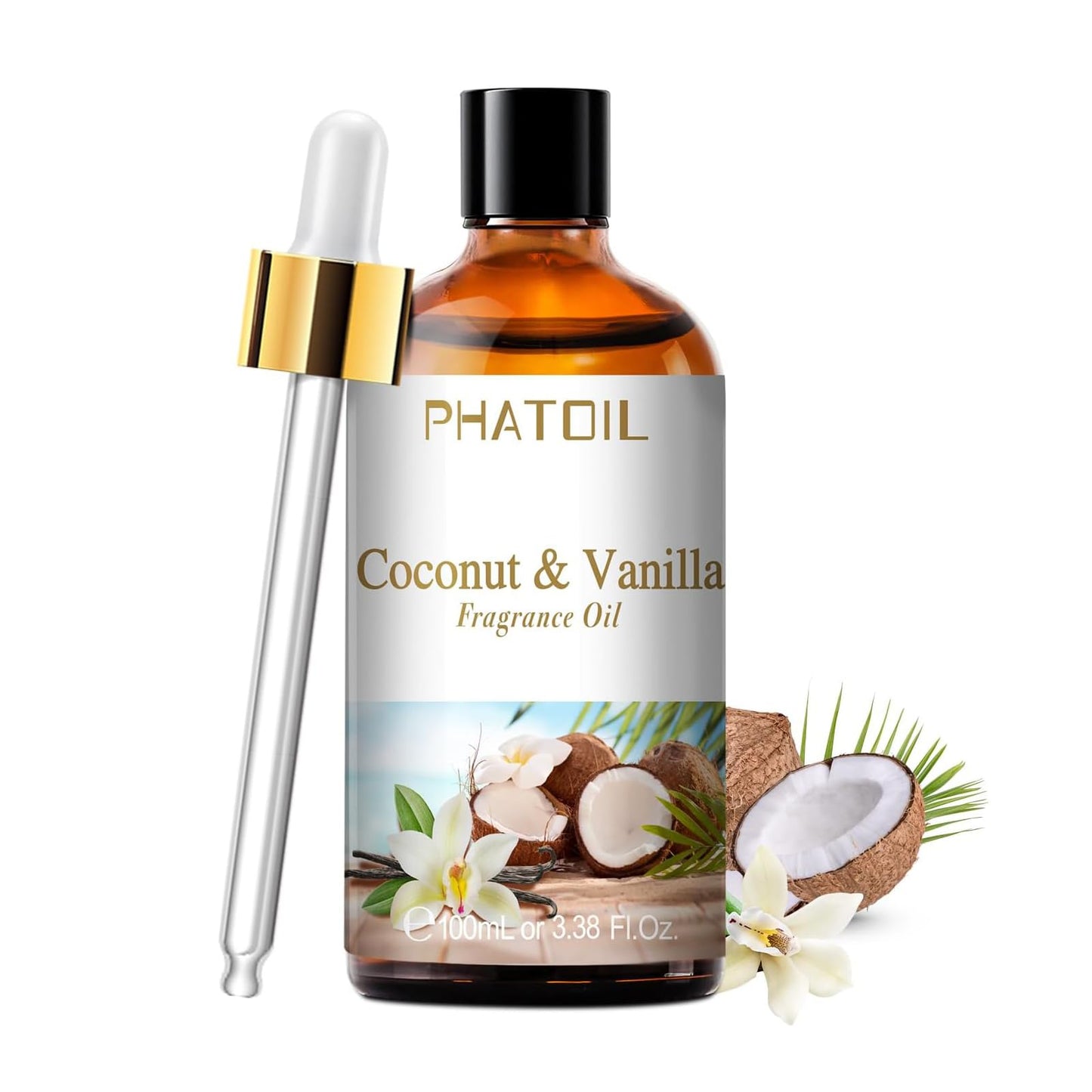 Coconut & Vanilla Fragrance Oil 100ML – PHATOIL Diffuser & DIY Soap/Candle Oil