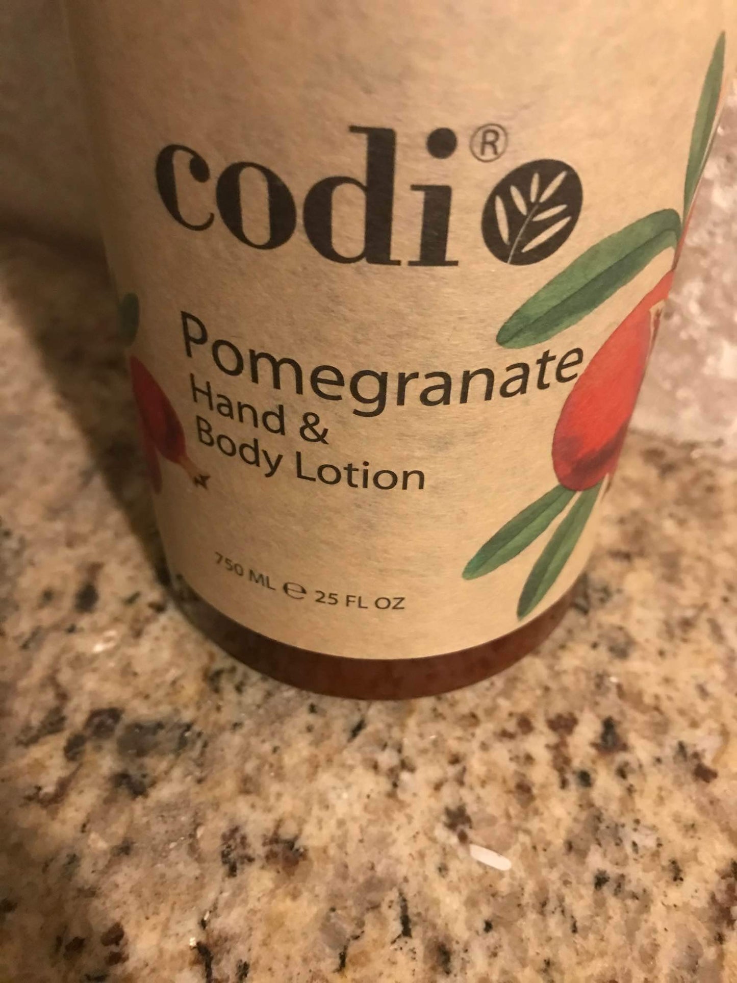 CODi Pomegranate Lotion – Body & Hand Lotion with Pump (750ml + 2x100ml) | Non-Greasy