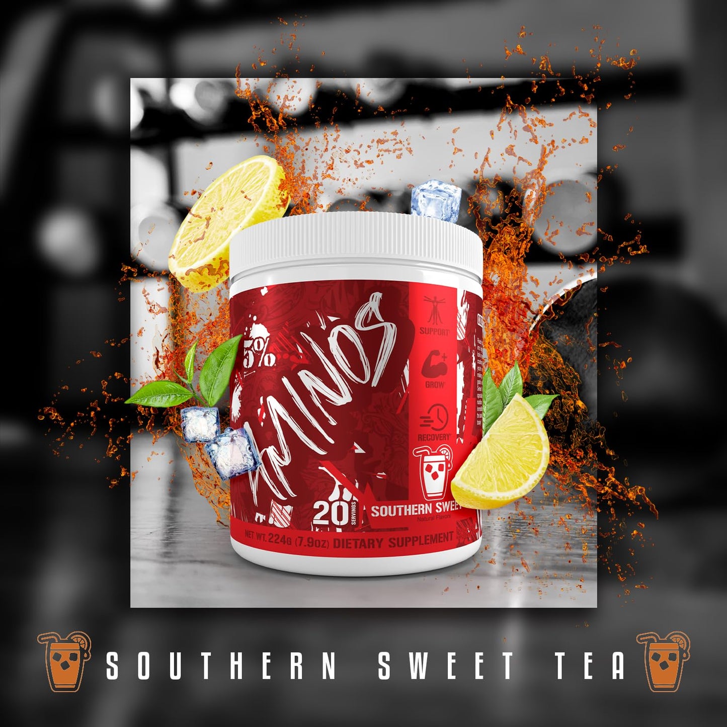 Code Red Aminos BCAA & EAA – Post-Workout Recovery Powder | 5% Nutrition