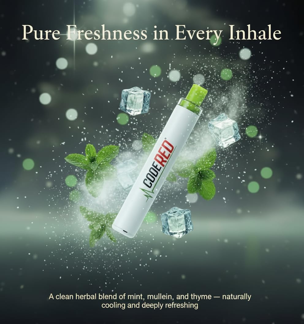 Code Red V-Aid Herbal Diffuser Pen | Plant-Based Mullein Aromatherapy
